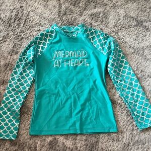 Mermaid at Heart Long Sleeve  sun/ Swim/ Rashguard